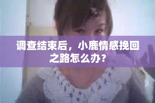 调查结束后，小鹿情感挽回之路怎么办？