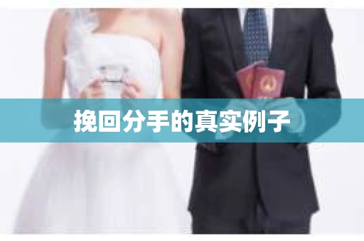 挽回分手的真实例子