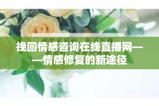 挽回情感咨询在线直播网——情感修复的新途径