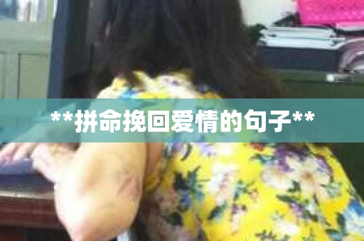 **拼命挽回爱情的句子**