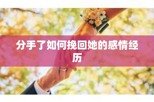 分手了如何挽回她的感情经历