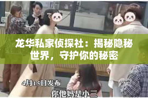 龙华私家侦探社：揭秘隐秘世界，守护你的秘密