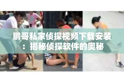 鹏哥私家侦探视频下载安装：揭秘侦探软件的奥秘