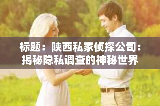 标题：陕西私家侦探公司：揭秘隐私调查的神秘世界