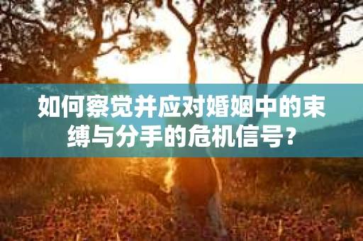 如何察觉并应对婚姻中的束缚与分手的危机信号? 如何察觉并应对婚姻中的束缚与分手的危机信号?
