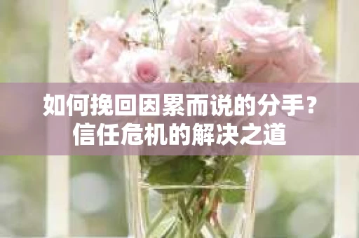 如何挽回因累而说的分手?信任危机的解决之道 如何挽回因累而说的分手?信任危机的解决之道