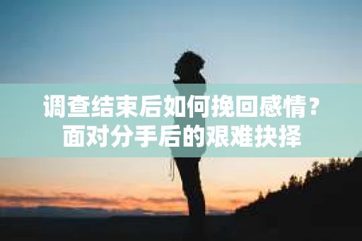 调查结束后如何挽回感情?面对分手后的艰难抉择 调查结束后如何挽回感情?面对分手后的艰难抉择